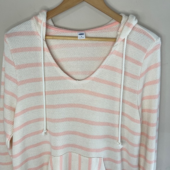 OLD‎ NAVY Striped Cali-Fleece Pullover Hoodie, Medium - Picture 3 of 8